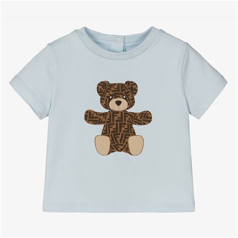 fendi teddy xxl|Fendi blue t shirts.